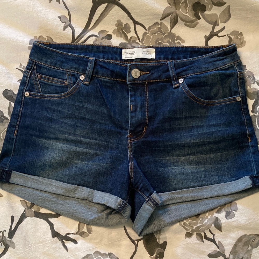 Dark Denim Shorts